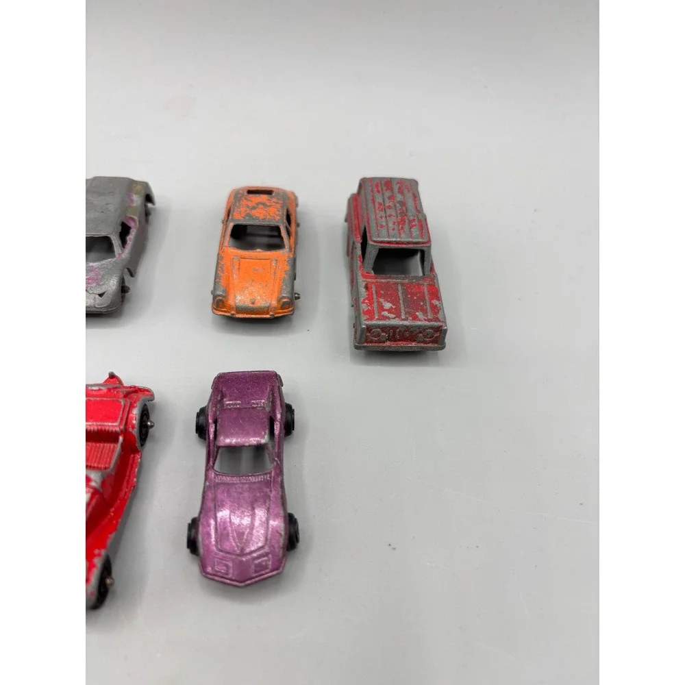 Vintage Tootsietoy Diecast Car Lot 11pc Chicago Metal Toy Trucks Roadsters Fair